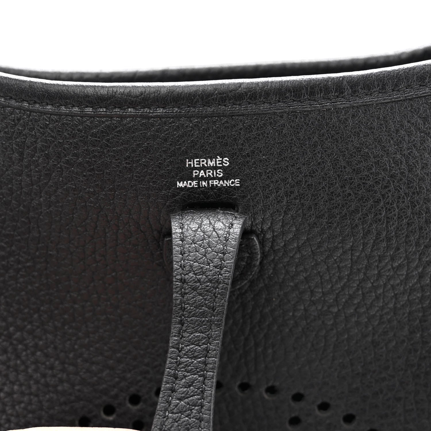 Hermes Taurillon Clemence Evelyne TPM Black 5 of 11
