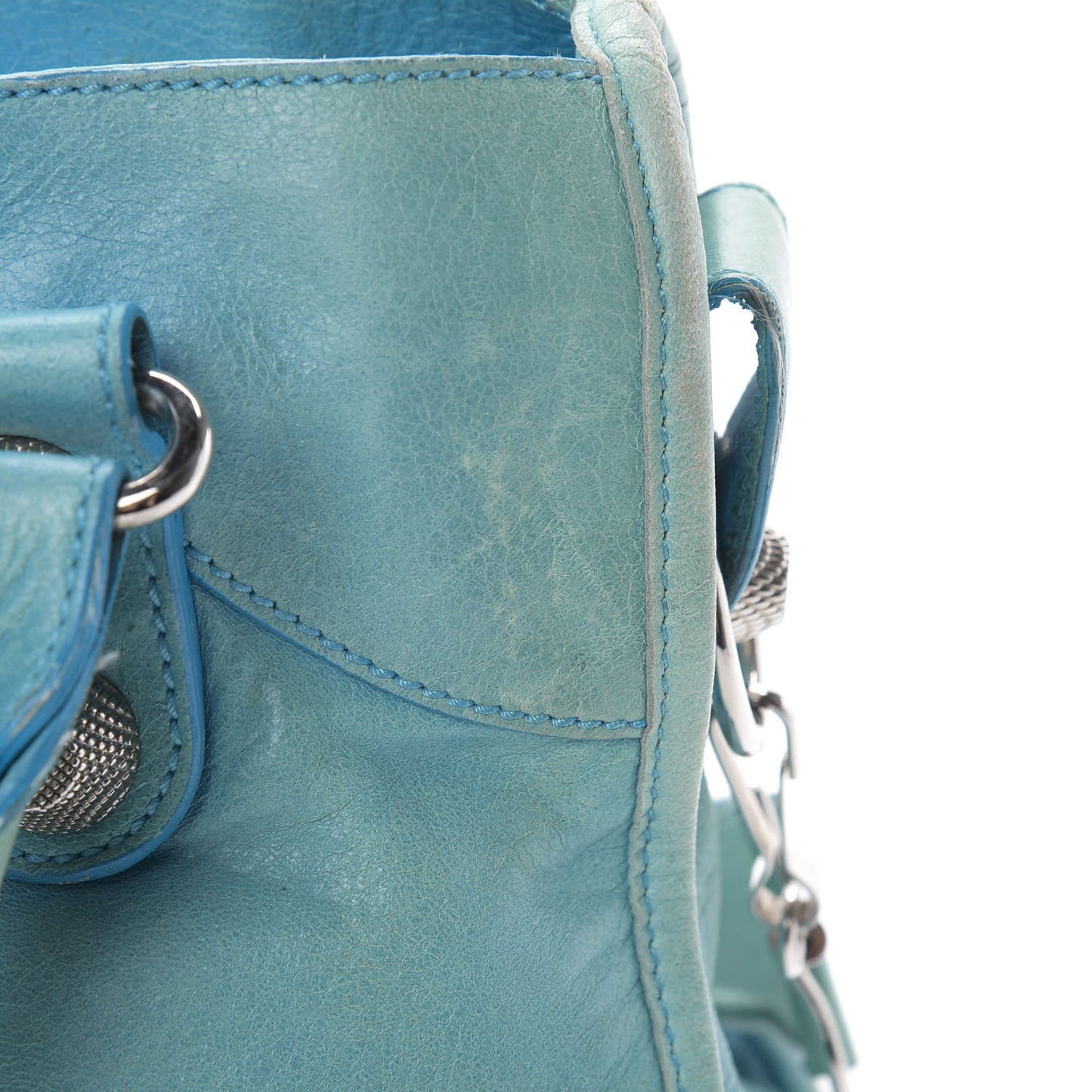 Agneau Giant 21 Silver Hardware City Turquoise