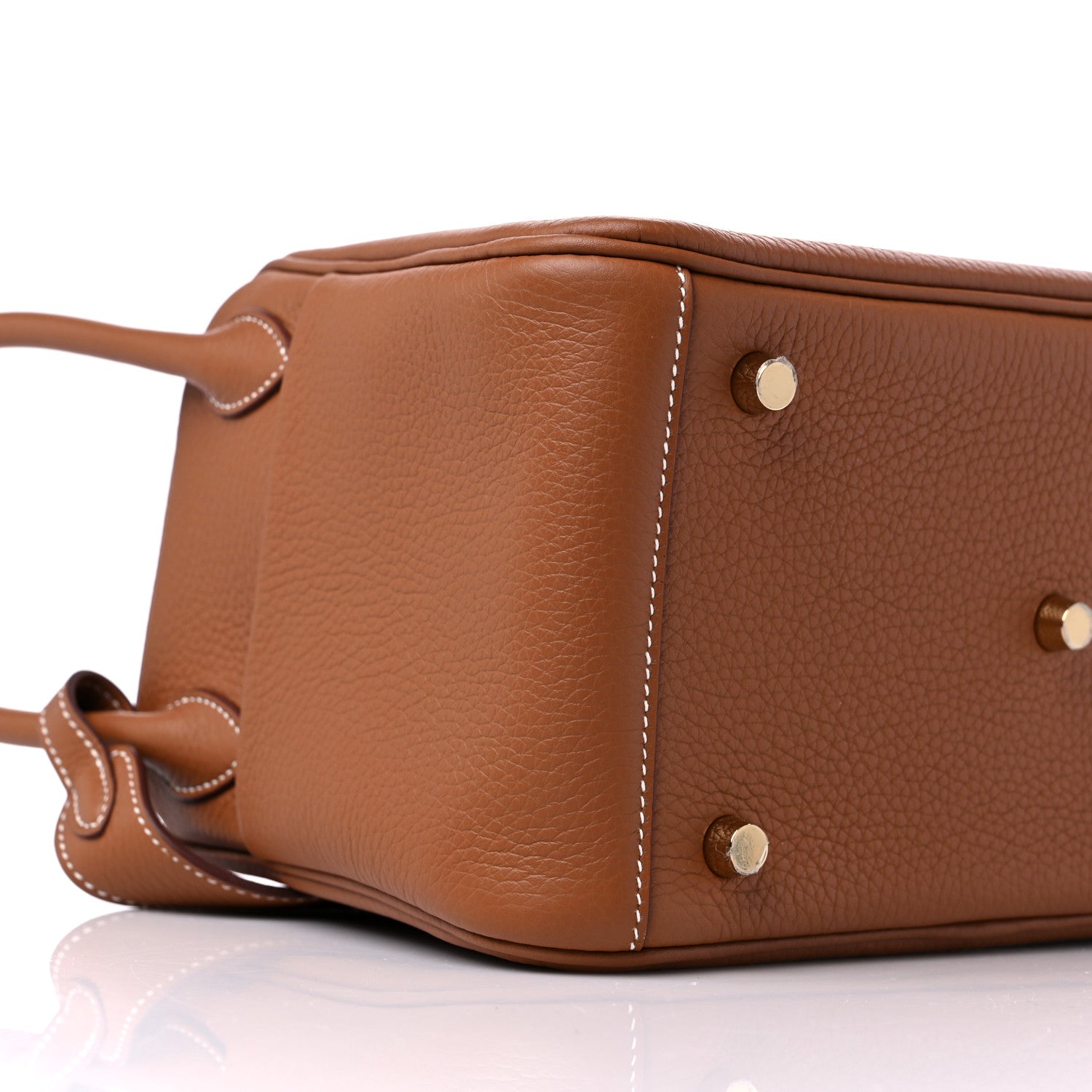 Hermes Taurillon Clemence Lindy 26 Gold 8 of 10