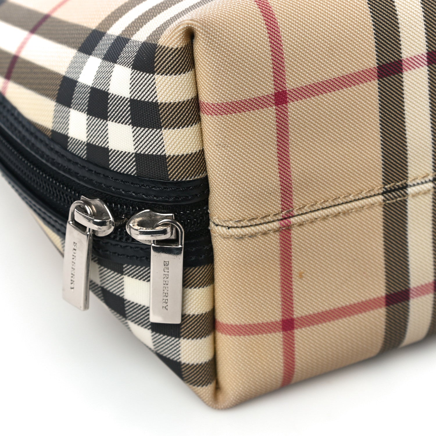 Burberry Canvas House Check Backpack Black 9 of 10