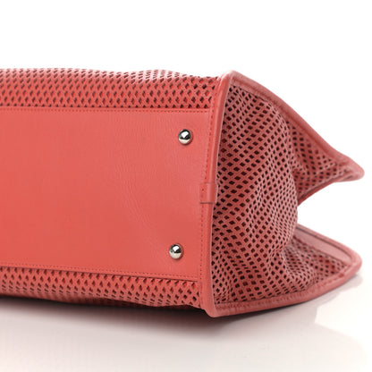 Chanel Calfskin Perforated Up In The Air Tote Red 9 of 12