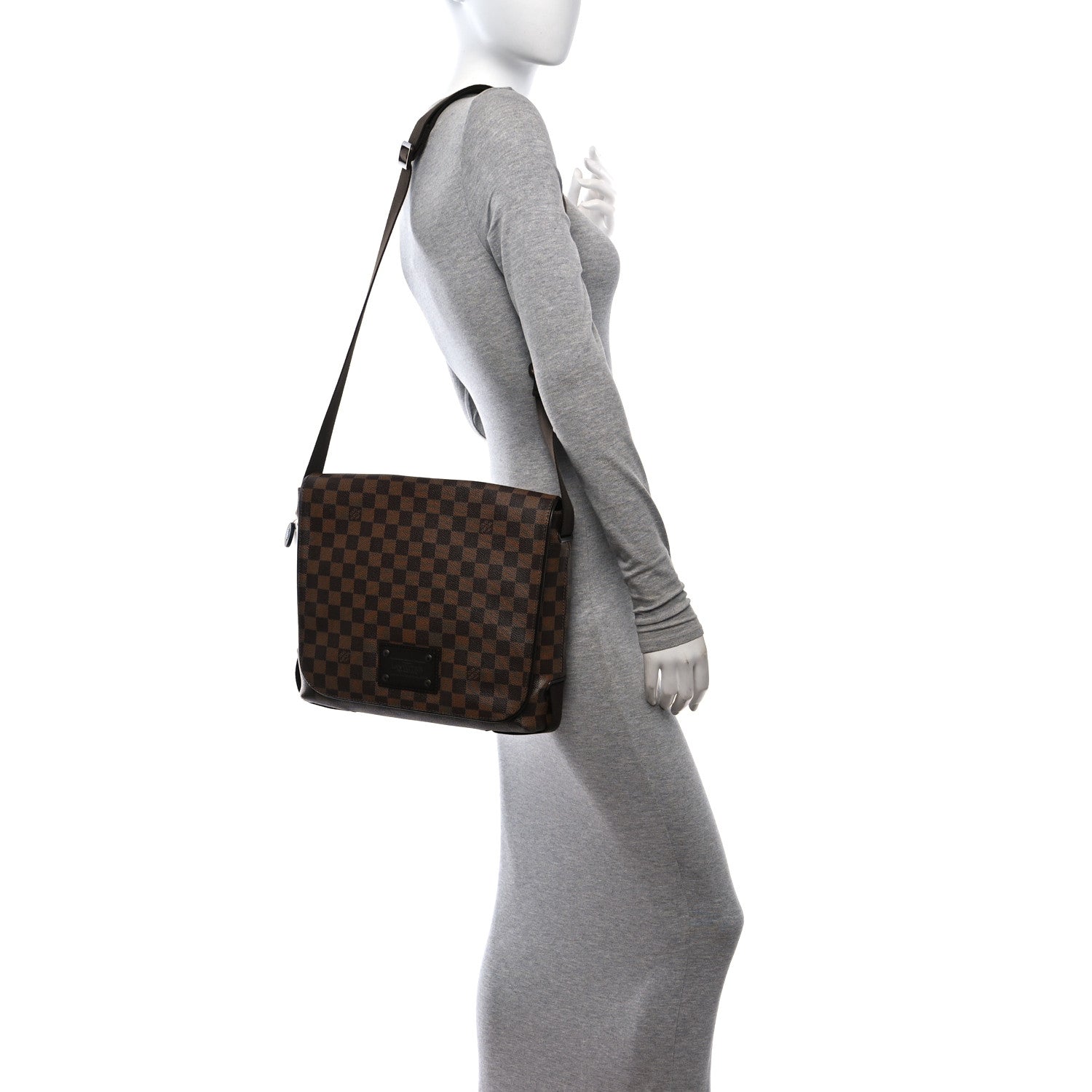 Louis Vuitton Damier Ebene Brooklyn MM 2 of 9