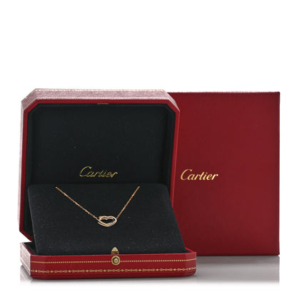 Cartier 18K Pink Yellow White Gold Trinity Heart Necklace 5 of 5
