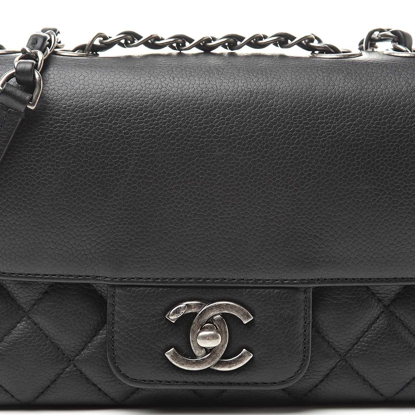 Caviar All About Flap Bag Black