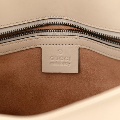Gucci Calfskin Matelasse Small GG Marmont Shoulder Bag White 6 of 12
