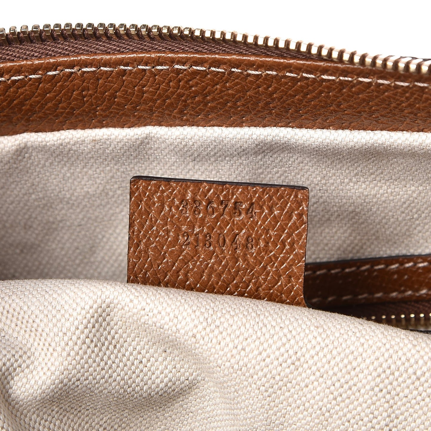 Monogram Textured Calfskin Large Bree Hobo Beige Ebony Nocciola