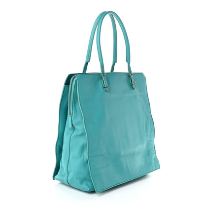 Balenciaga Veau Papier Tote Turquoise 4 of 11
