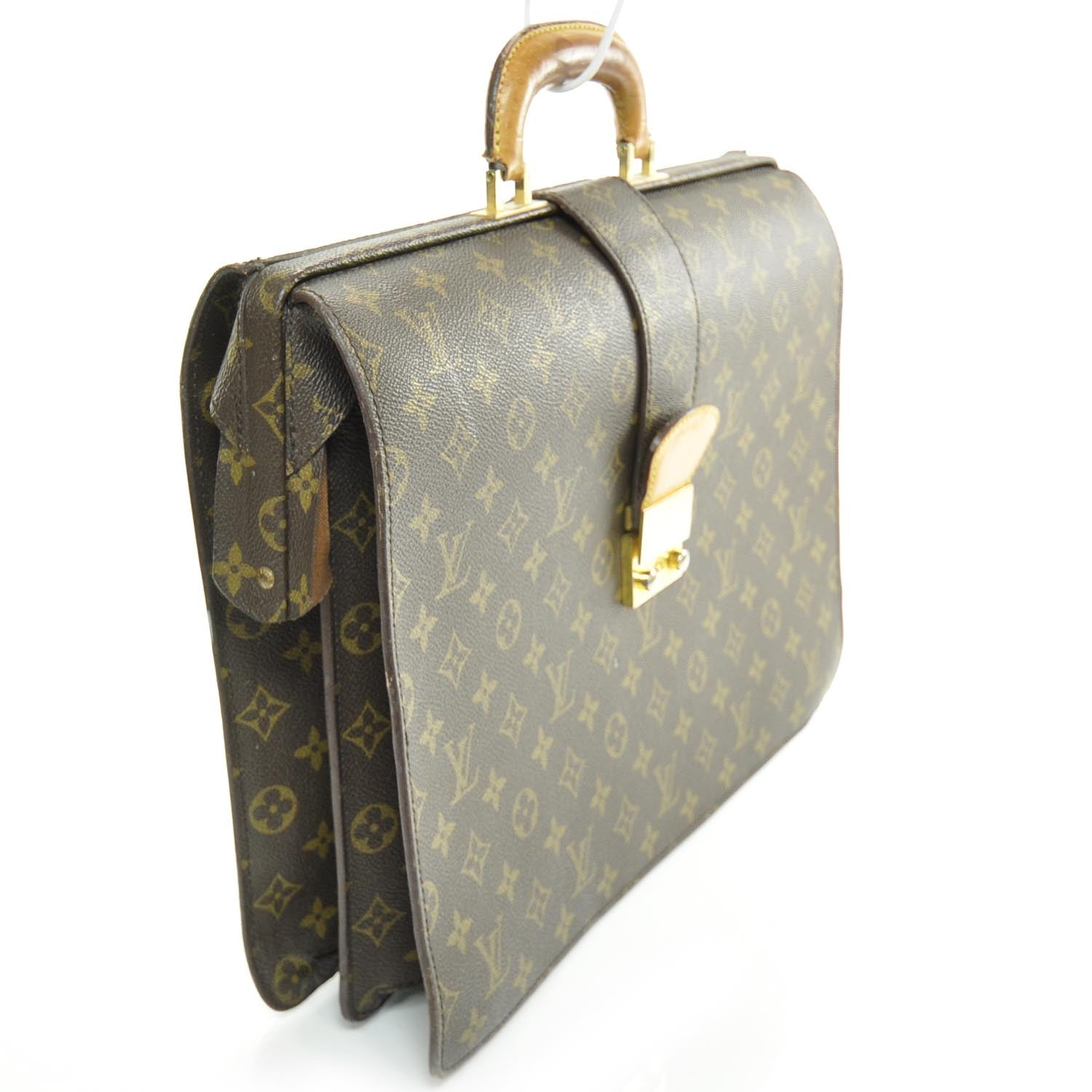 Louis Vuitton Monogram Serviette Fermoir Briefcase 3 of 9