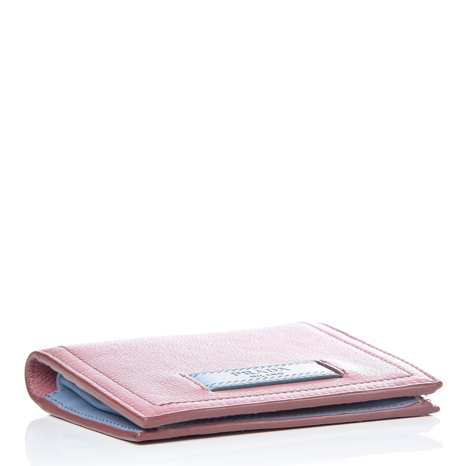 Prada Glace Calfskin City Calfskin Etiquette Compact Wallet Loto Astrale 4 of 10