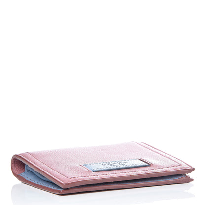 Prada Glace Calfskin City Calfskin Etiquette Compact Wallet Loto Astrale 4 of 10