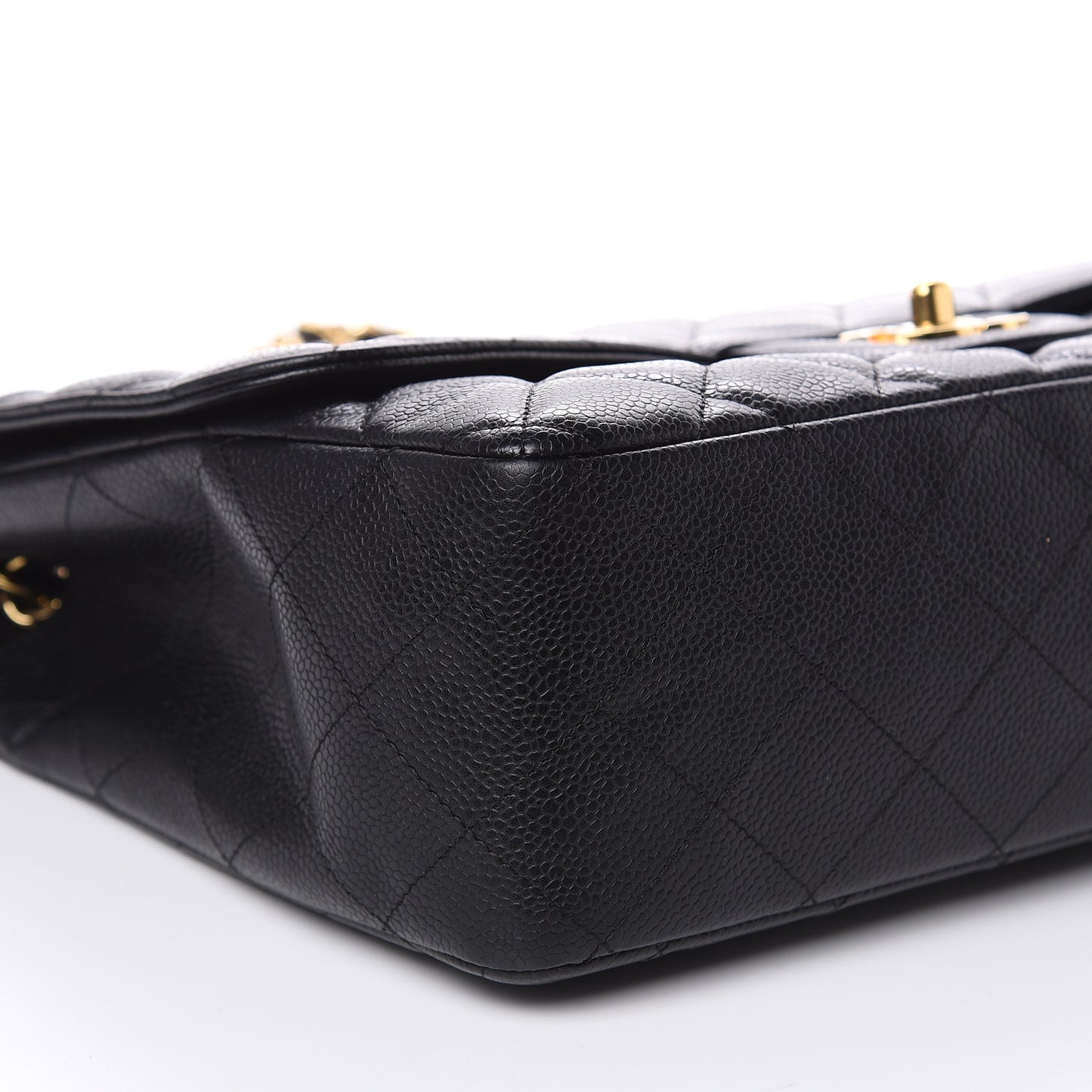 Caviar Quilted Jumbo Single Flap Black