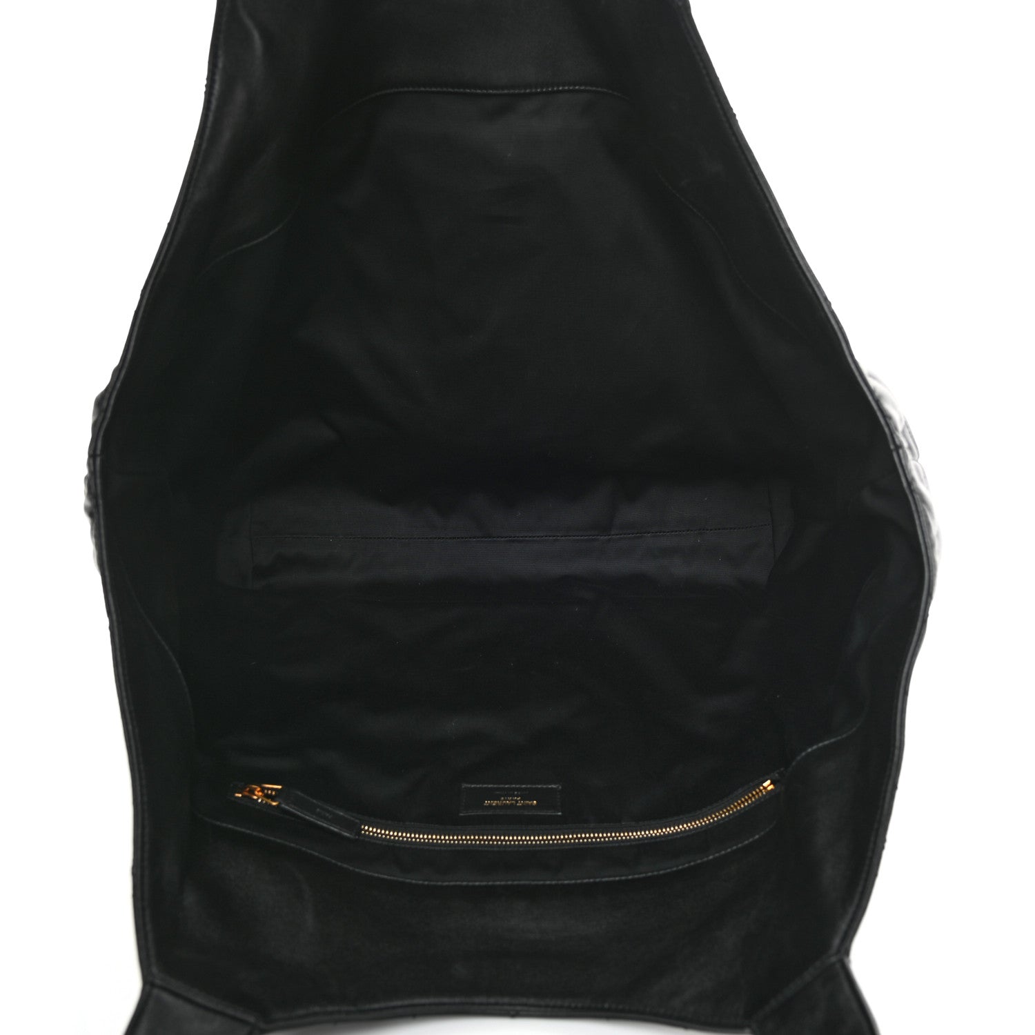 Saint Laurent Lambskin Quilted Maxi Icare Shopping Tote Black 6 of 12