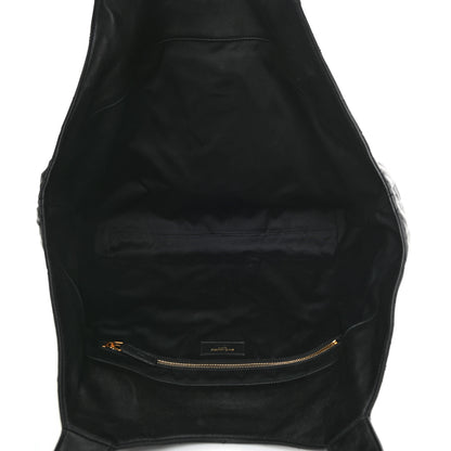 Saint Laurent Lambskin Quilted Maxi Icare Shopping Tote Black 6 of 12