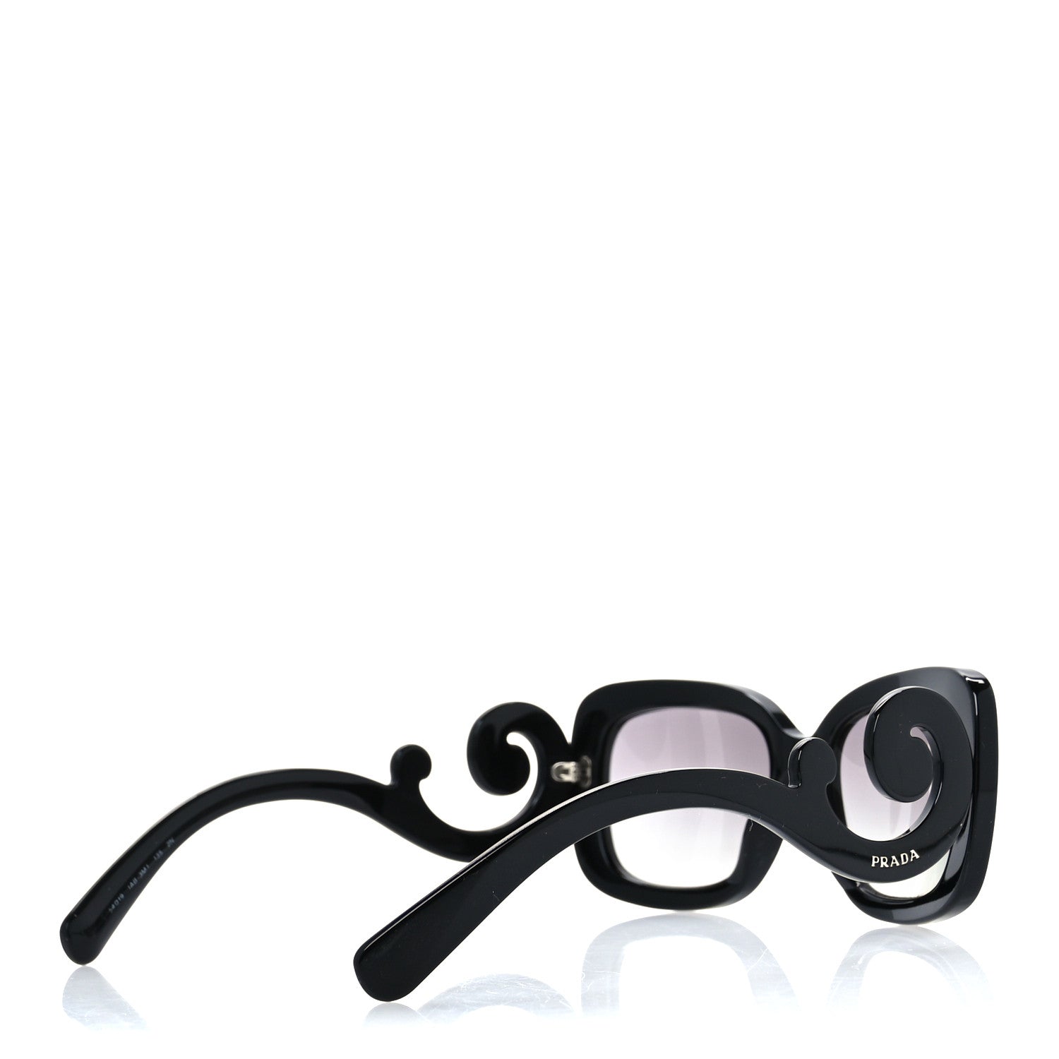 Prada Acetate Baroque Sunglasses SPR 27O Black 4 of 10