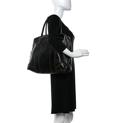 Fendi Grained Calfskin Large B Mix Tote Black 2 of 10