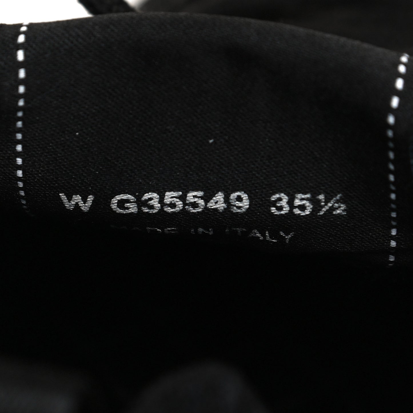 Fabric Logo Sneakers 35.5 Black