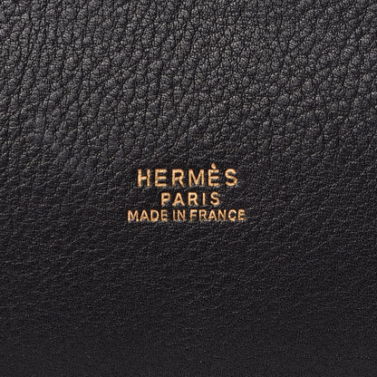 Hermes Evergrain Market Drawstring Bag 28 Black 6 of 8