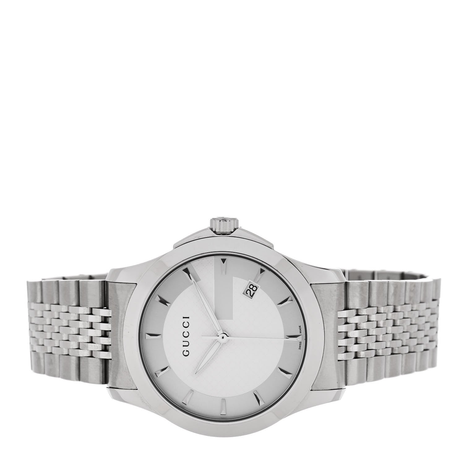 Gucci Stainless Steel 38mm G-Timeless Quartz Watch 2 of 5