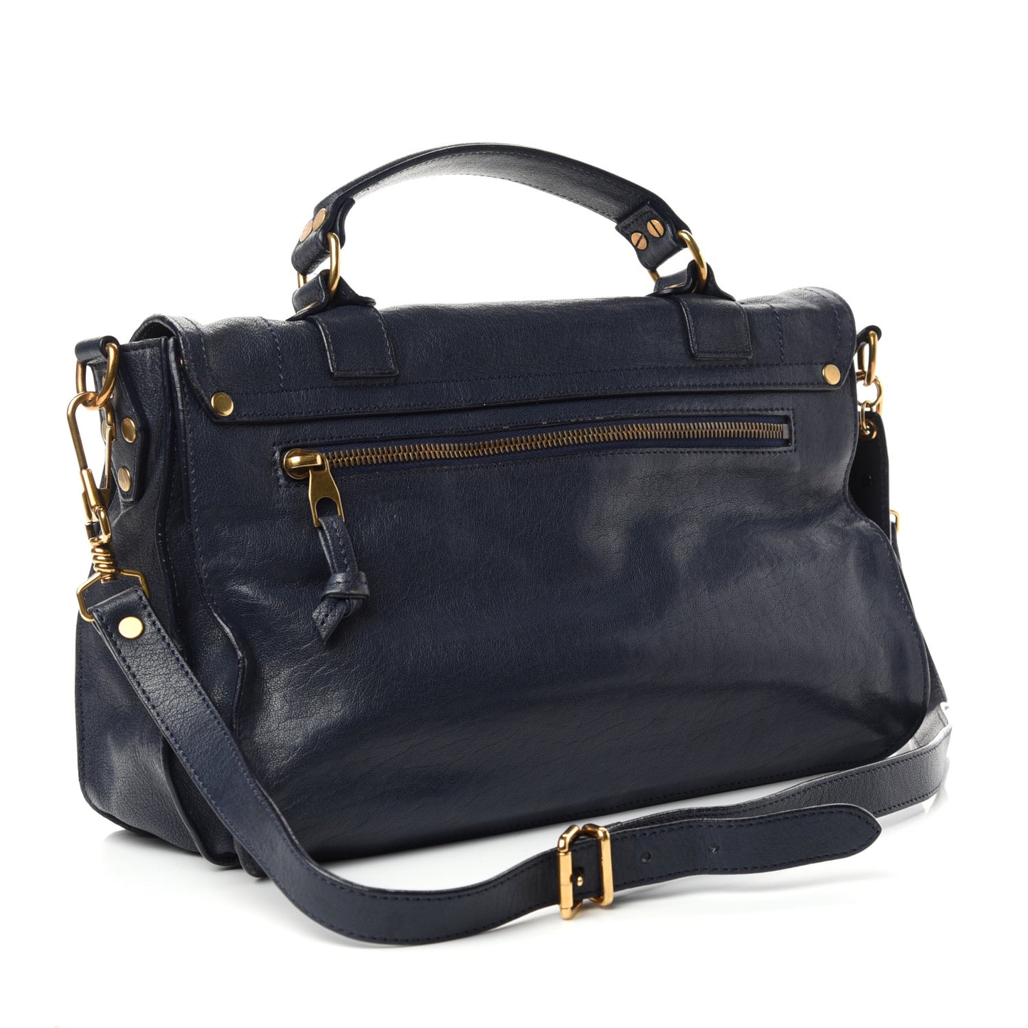 Lambskin Medium PS1 Satchel Midnight