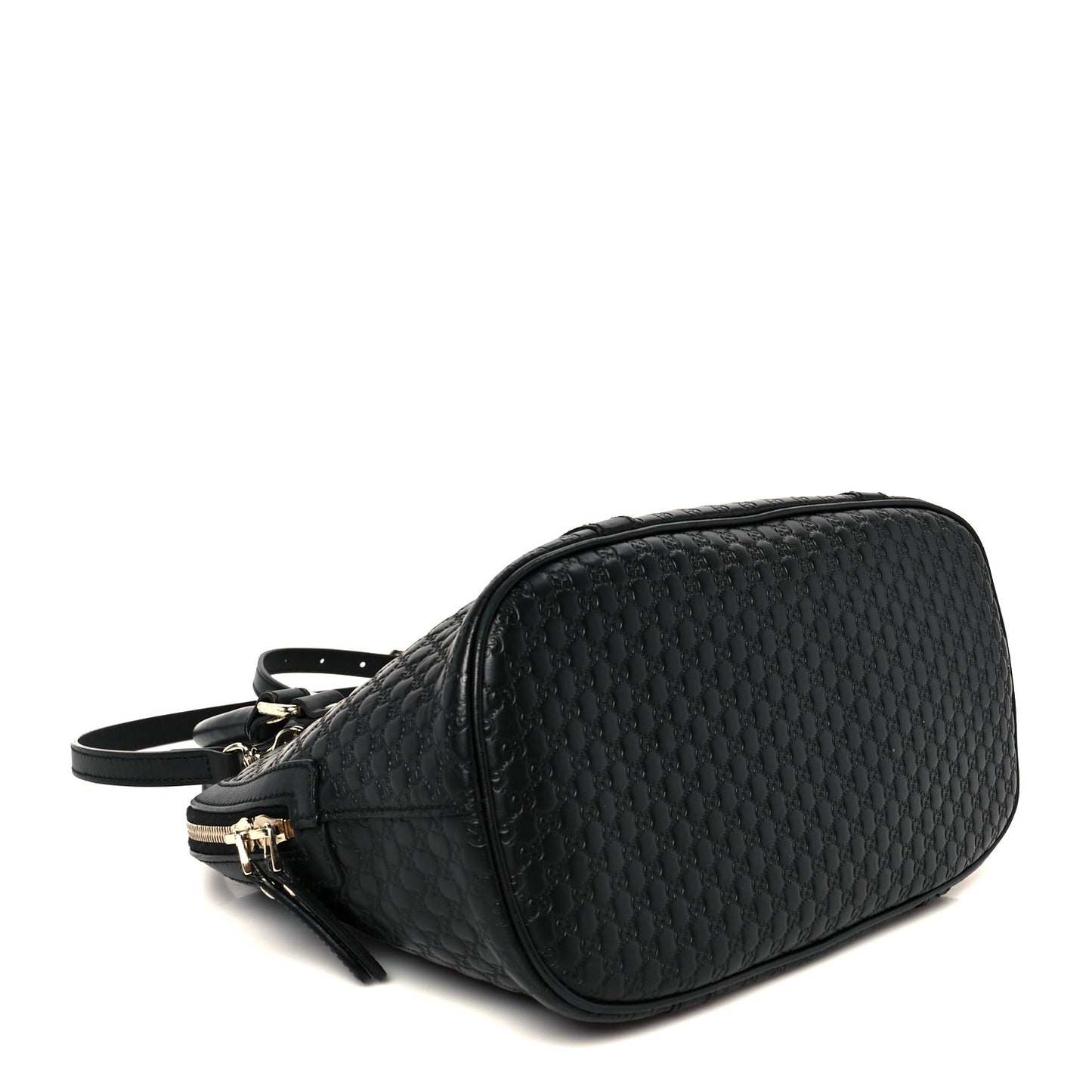 Microguccissima Medium Dome Bag Black