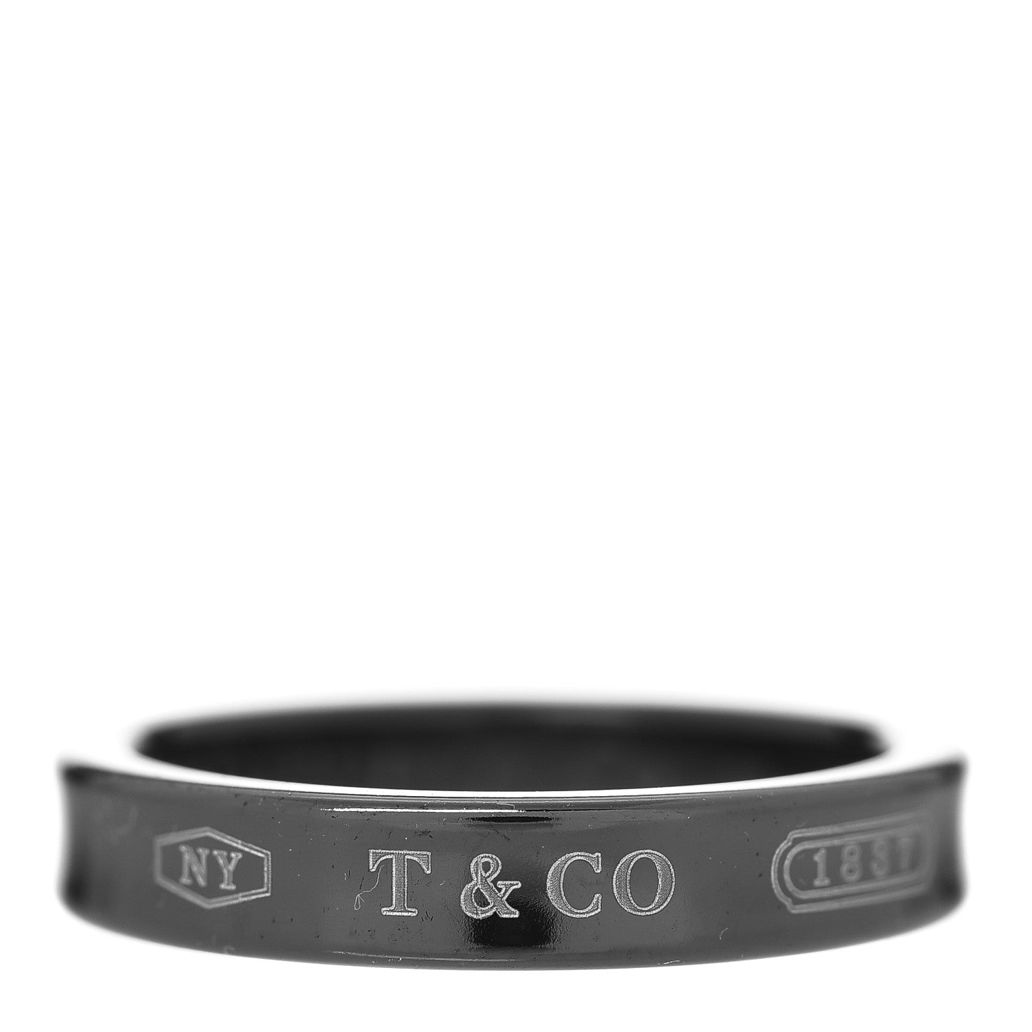 Tiffany Titanium 4mm Narrow 1837 Ring 56 7.5 1 of 6