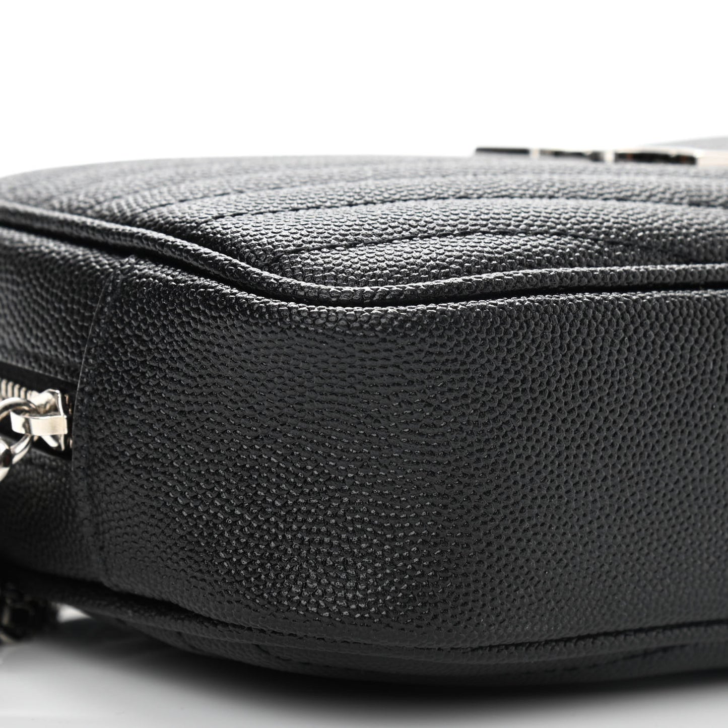 Grain De Poudre Matelasse Monogram Mini Lou Camera Bag Black