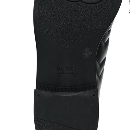 Gucci Nappa Matelasse Double G Marmont Loafers 37.5 Black 6 of 9