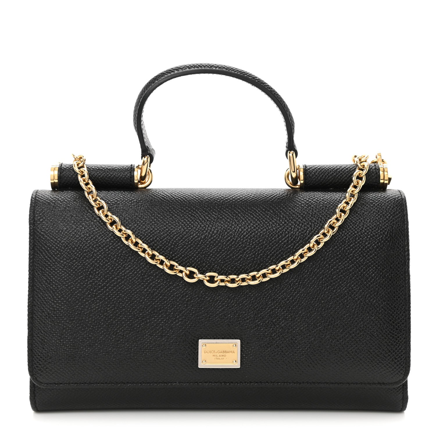 Dolce & Gabbana Dauphine Wallet On Chain Black 1 of 9