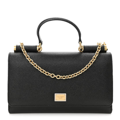 Dolce & Gabbana Dauphine Wallet On Chain Black 1 of 9