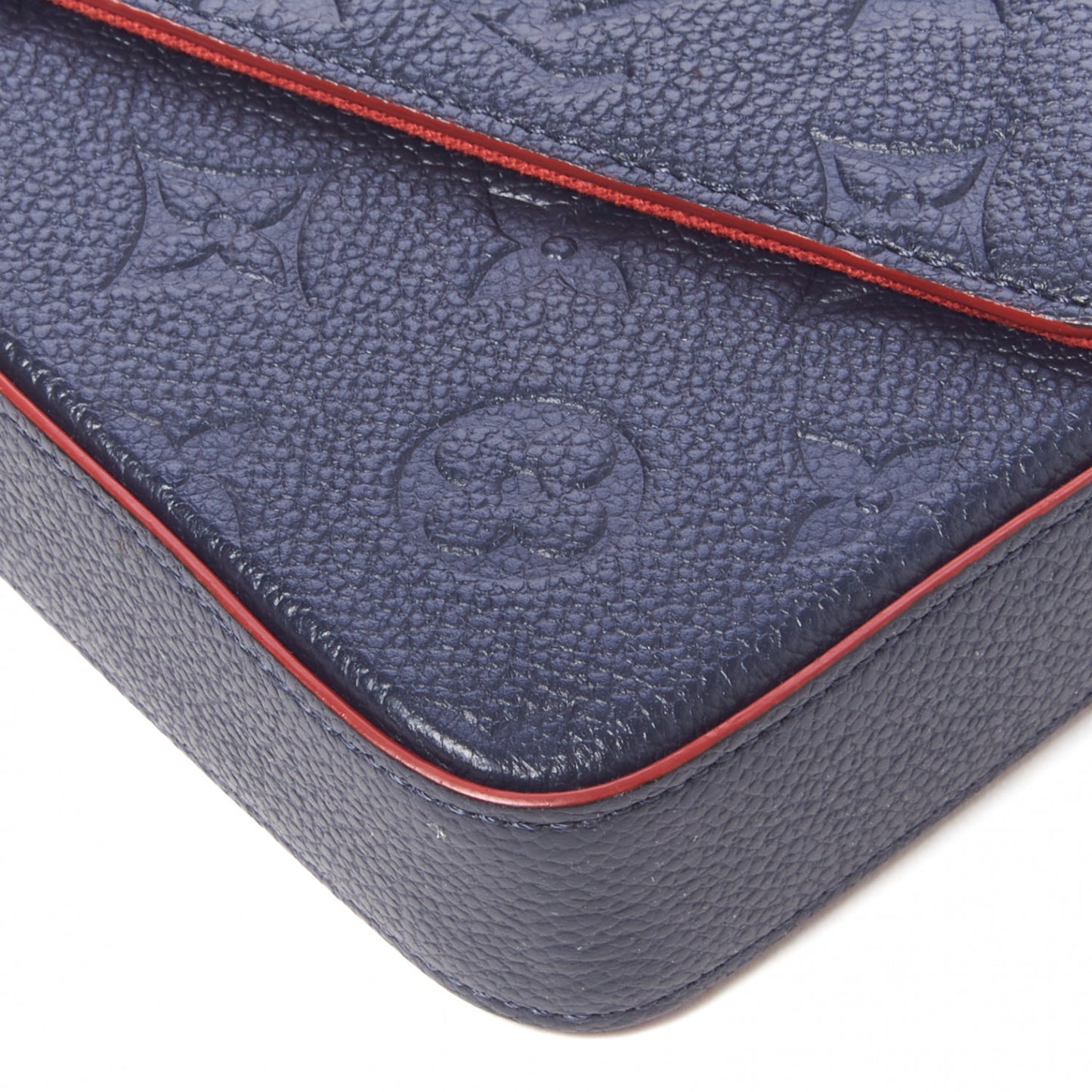 Empreinte Pochette Felicie Chain Wallet Marine Rouge