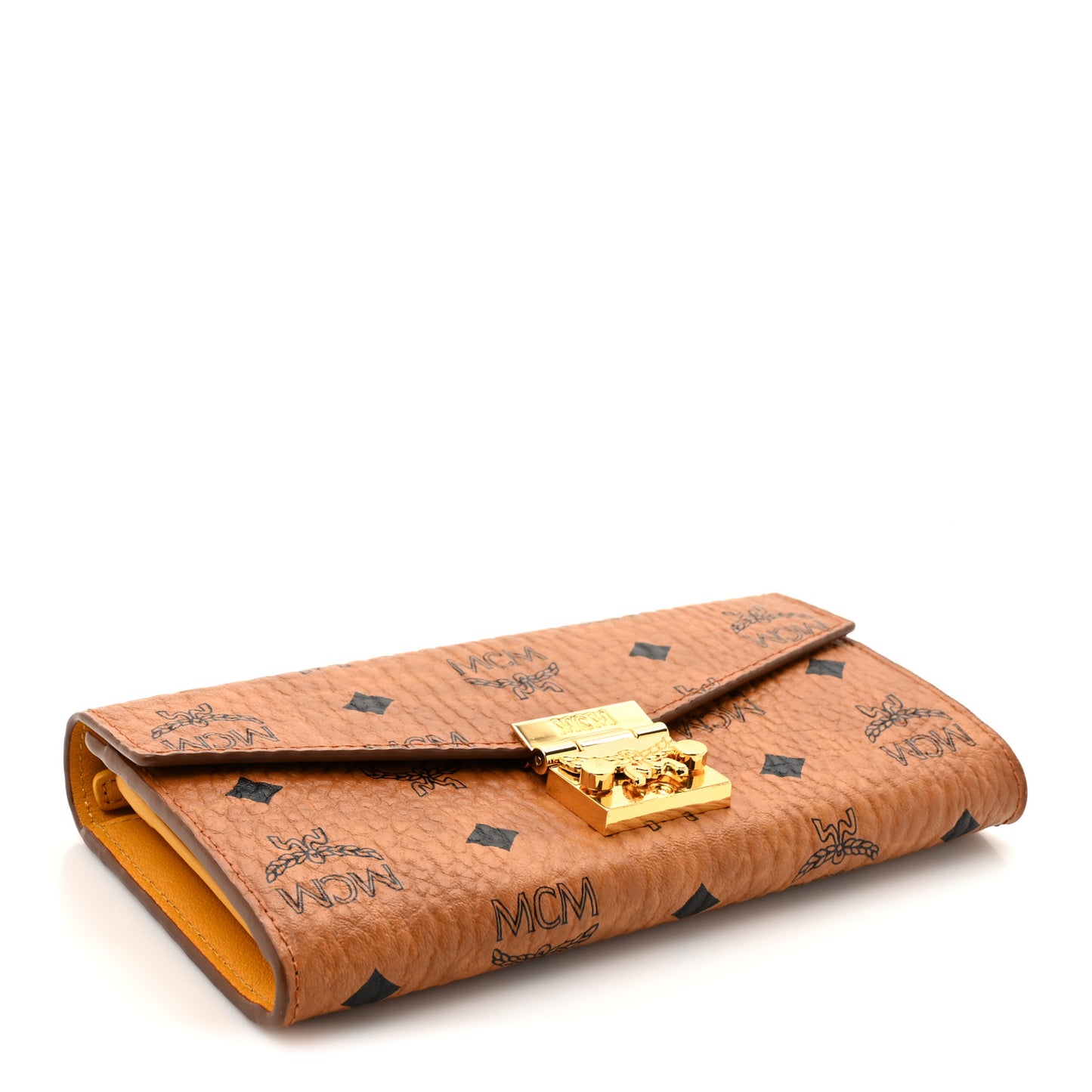 Visetos Large Patricia Wallet On Chain Cognac