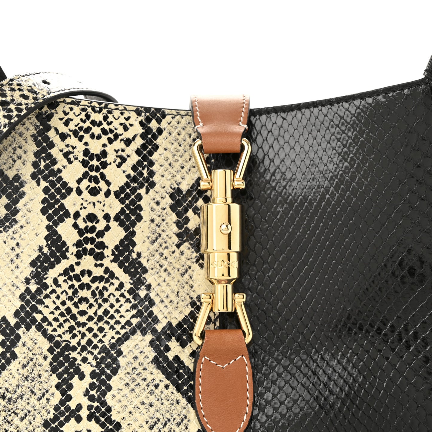 Snakeskin Small Jackie 1961 Hobo Black Beige