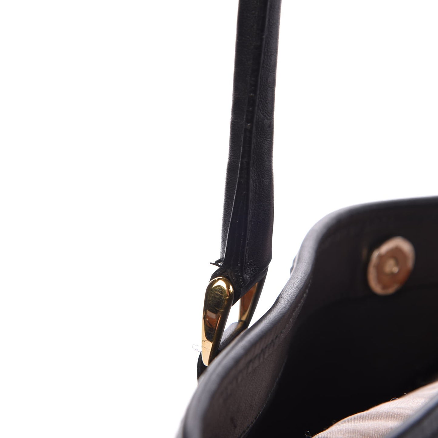 Calfskin Horsebit Embossed Joy Tote Black