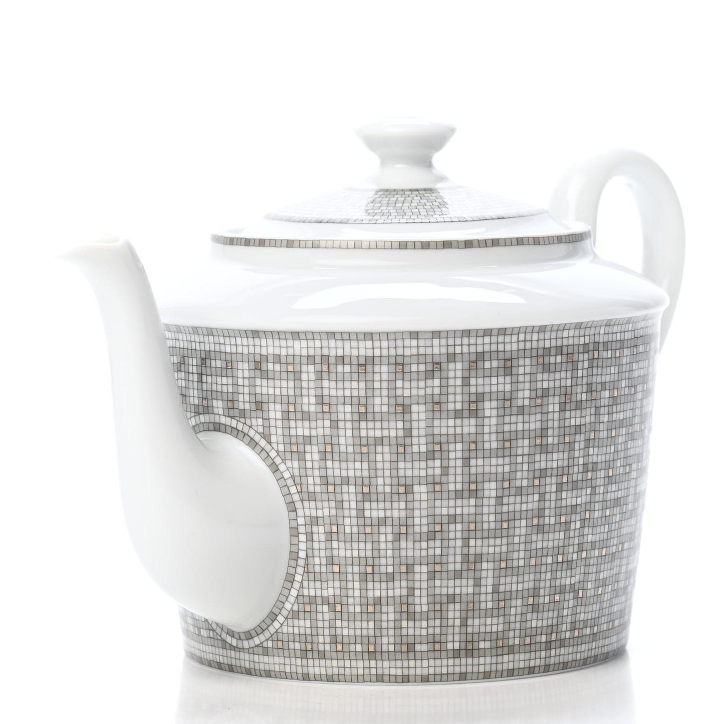 Porcelain Mosaique Au 24 Platine Coffee/Tea Pot Platinum