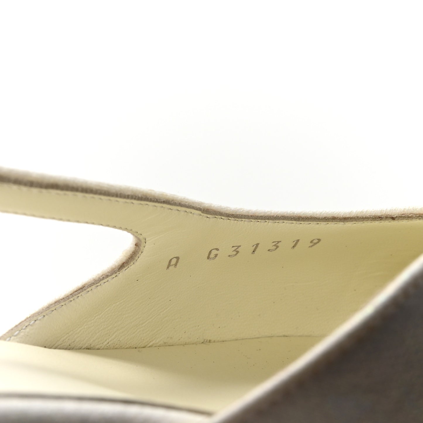 Iridescent Tweed Cap Toe CC Slingback Flats 38.5 White Black