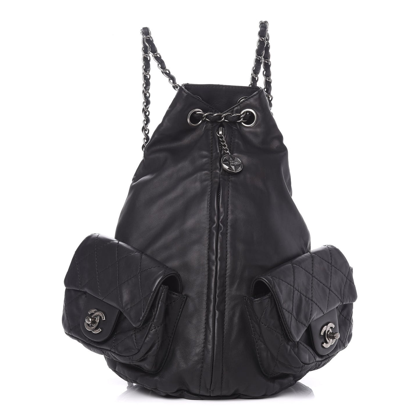 Calfskin Large Backpack Is Back Black