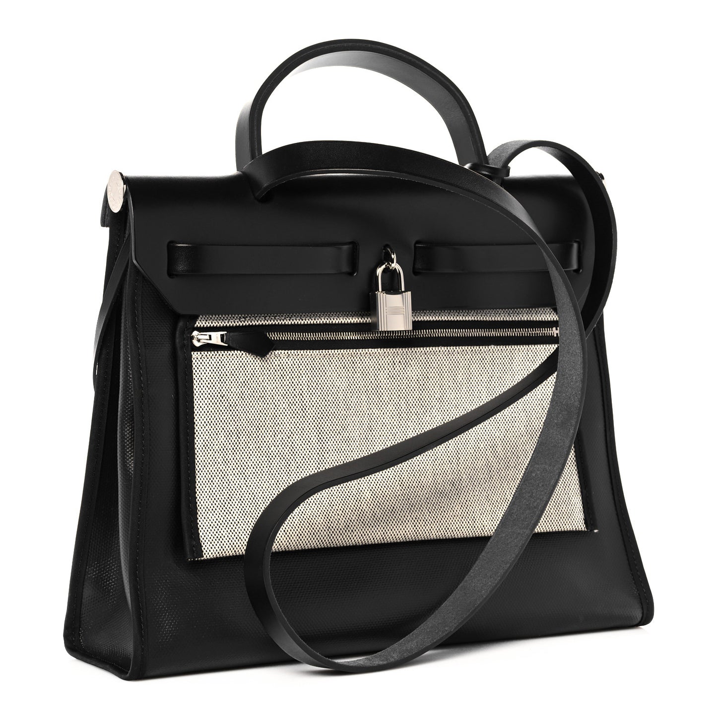 Toile H Berline Vache Hunter Herbag Zip PM 31 Black Ecru
