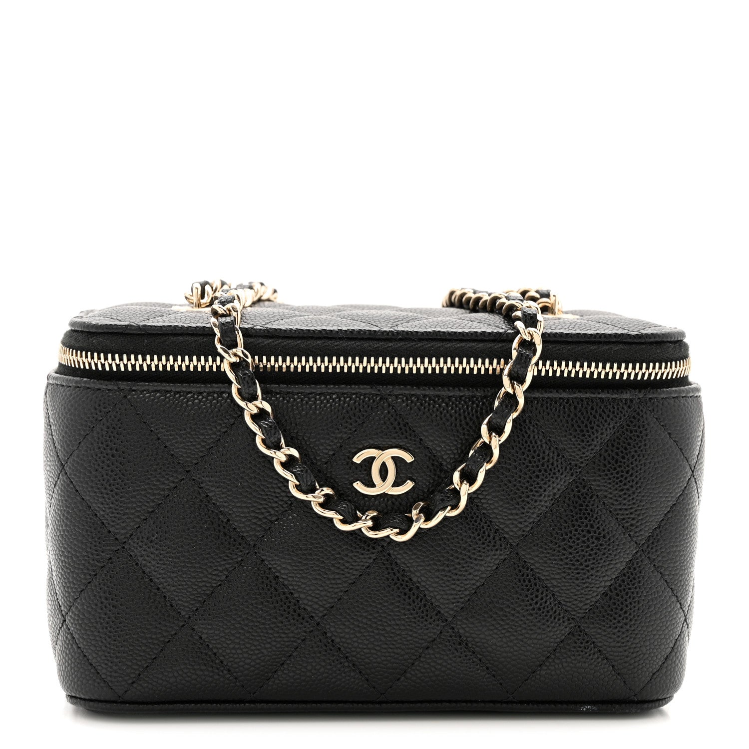 Chanel Caviar Quilted Small Vanity Case With Chain Black 1 of 11