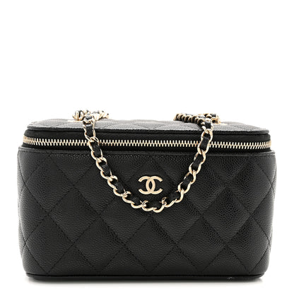 Chanel Caviar Quilted Small Vanity Case With Chain Black 1 of 11
