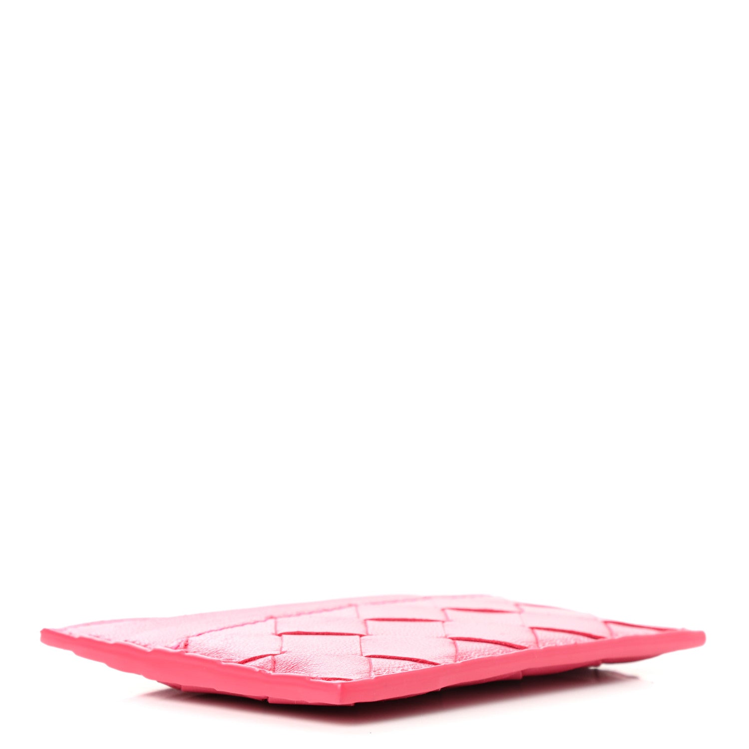 Bottega Veneta Nappa Intrecciato Card Holder Cranberry 4 of 8