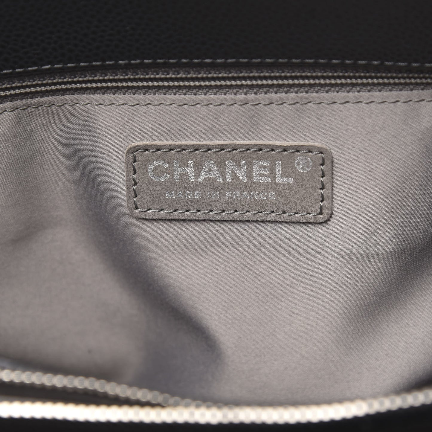 Caviar Quilted Grand Shopping Tote GST Black