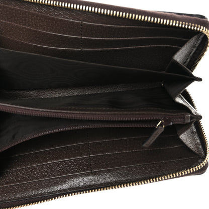 Gucci GG Supreme Monogram Web Ophidia Zip Around Wallet Brown 5 of 6