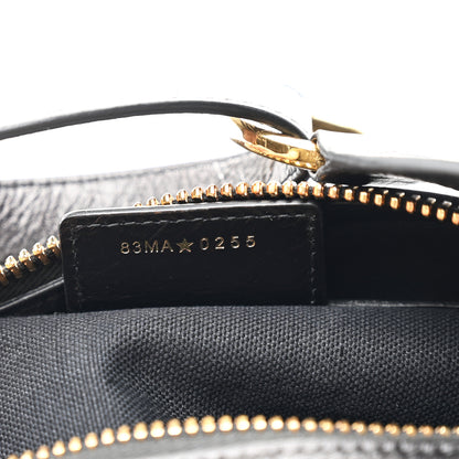 Christian Dior Crinkled Calfskin Macrocannage Medium D-Journey Bag Black 7 of 11