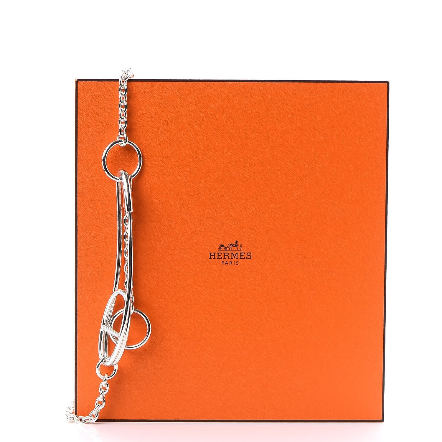 Hermes Sterling Silver Chaine d'Ancre Punk Long Necklace 7 of 7