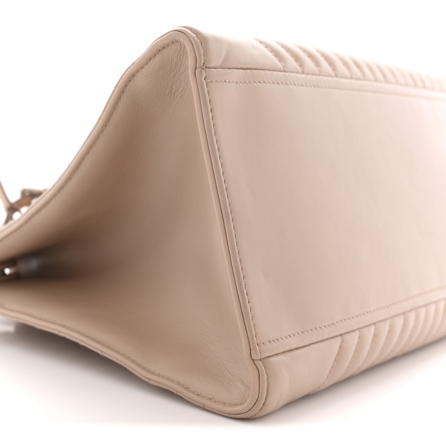 Prada Soft Calfskin Impunture Diagramme Tote Cipria 9 of 12