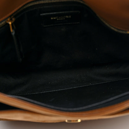 Saint Laurent Suede Monogram Medium Niki Chain Satchel Cinnamon 5 of 9