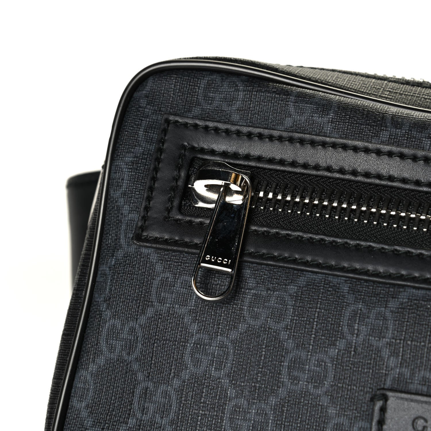 Gucci Soft GG Supreme Monogram Web Belt Bag Black Grey 5 of 5