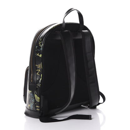 Gucci Calfskin Tropical Print Medium Day Backpack Black Multi 2 of 8