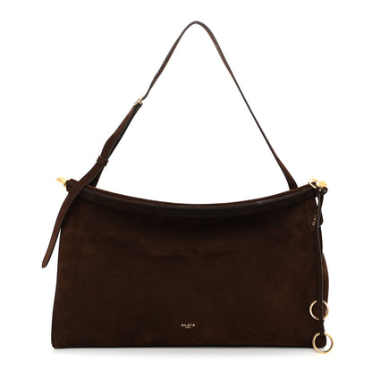 Alaia Nubuck Large Le Click East West Bag Brun Fonce 1 of 10