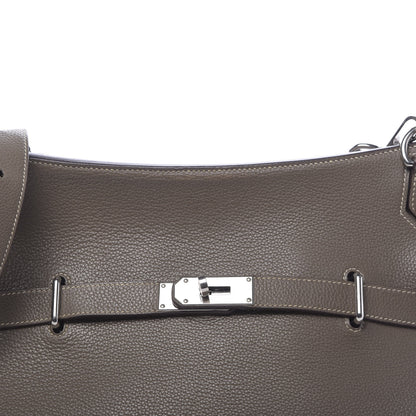 Hermes Taurillon Clemence Jypsiere 37 Etoupe 10 of 13